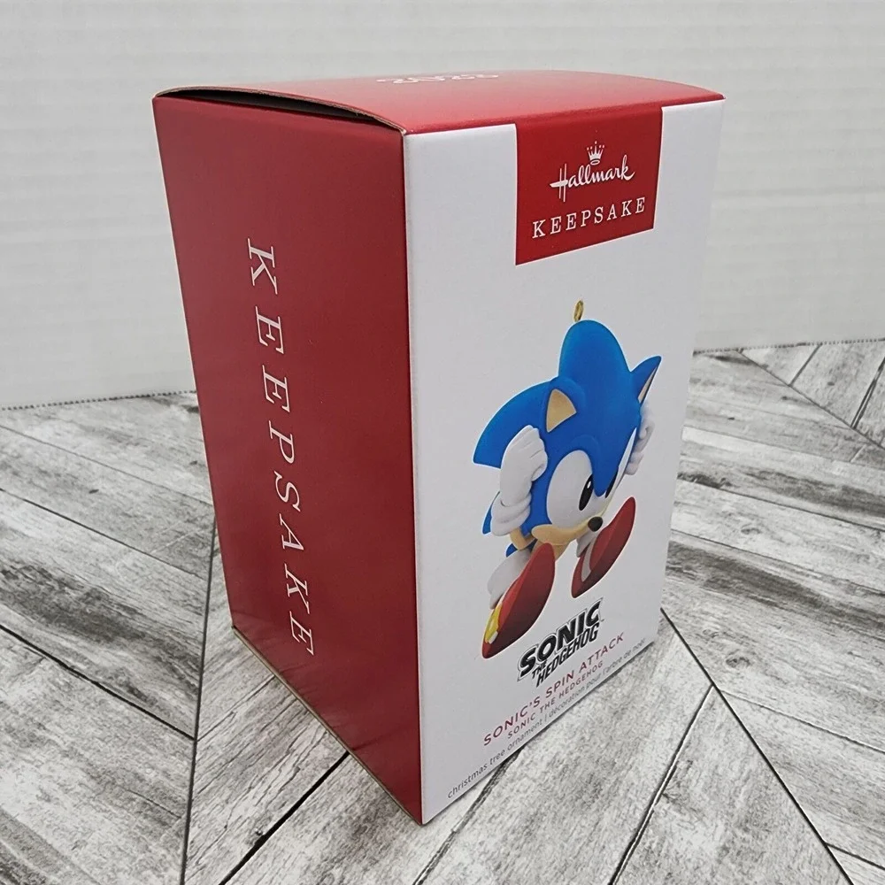 Hallmark Sonic the Hedgehog‎ Spin Attack Keepsake Christmas Ornament NEW!